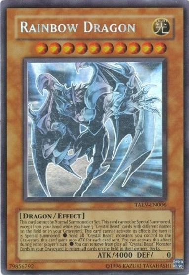 Rainbow Dragon (Chaos Neos Misprint) [TAEV-EN006] Ghost Rare | Amazing Games TCG