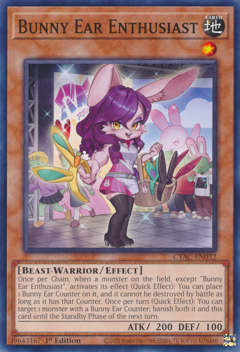 Bunny Ear Enthusiast [CYAC-EN032] Common | Amazing Games TCG