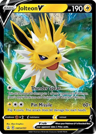 Jolteon V (SWSH151) [Sword & Shield: Black Star Promos] | Amazing Games TCG