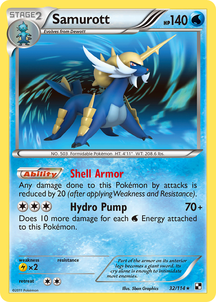 Samurott (32/114) [Black & White: Base Set] | Amazing Games TCG