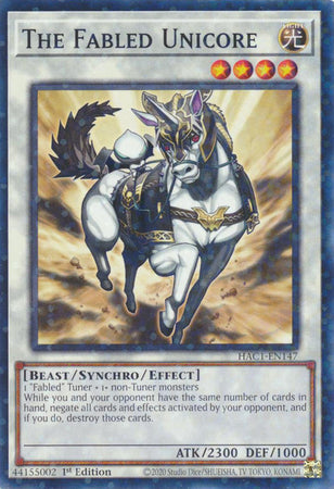 The Fabled Unicore (Duel Terminal) [HAC1-EN147] Common | Amazing Games TCG