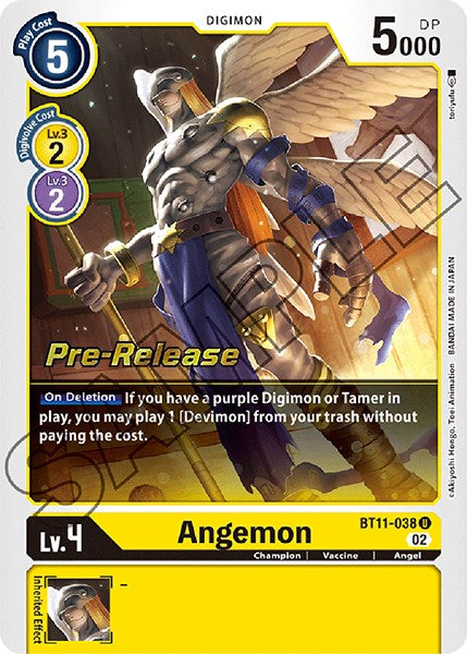 Angemon [BT11-038] [Dimensional Phase Pre-Release Promos] | Amazing Games TCG