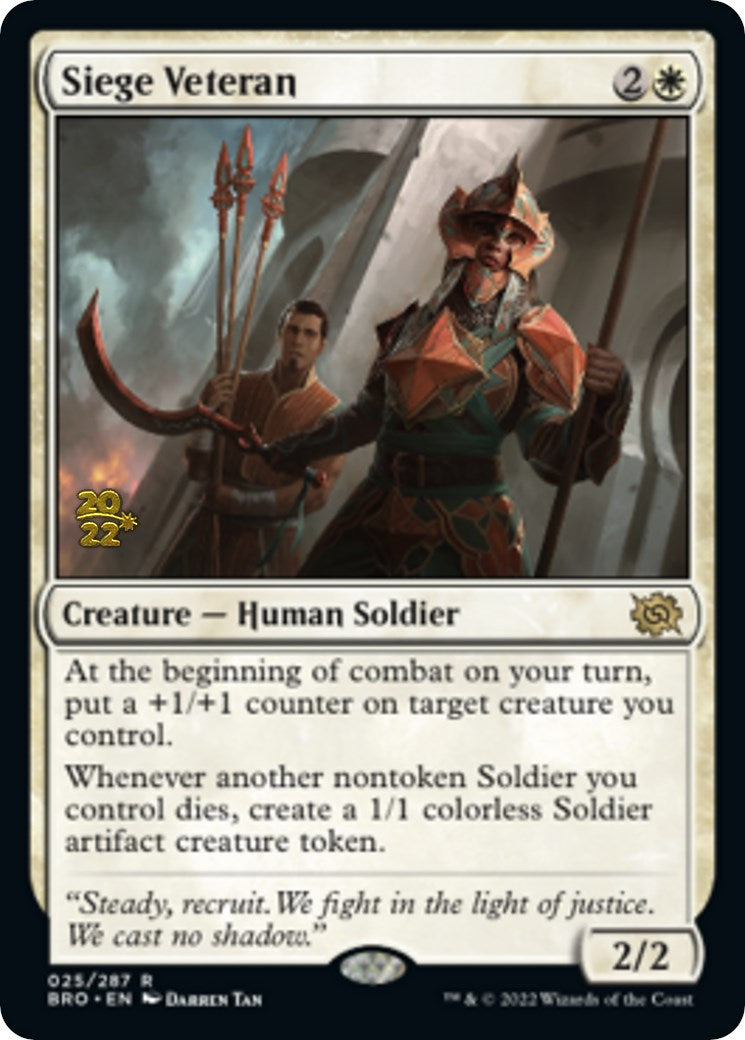 Siege Veteran [The Brothers' War: Prerelease Promos] | Amazing Games TCG