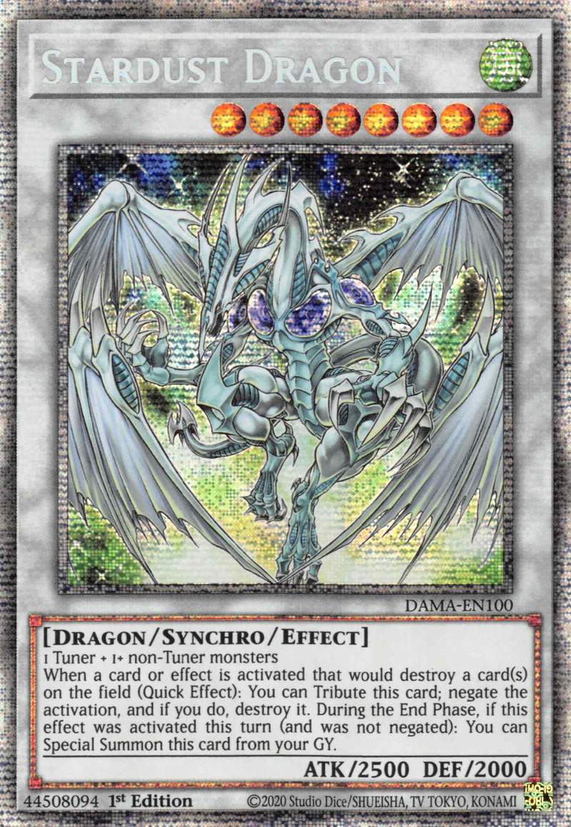 Stardust Dragon [DAMA-EN100] Starlight Rare | Amazing Games TCG