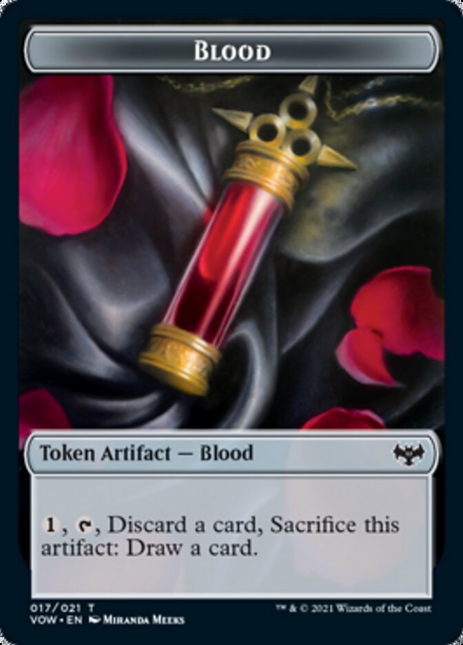 Blood // Blood Double-sided Token [Challenger Decks 2022 Tokens] | Amazing Games TCG