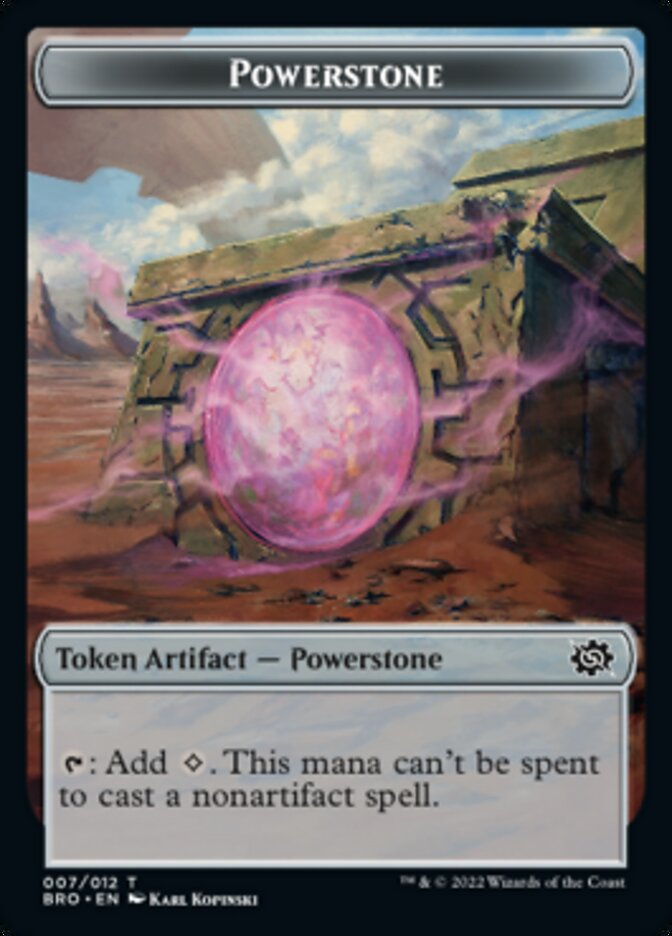 Powerstone // Elemental Double-Sided Token [The Brothers' War Tokens] | Amazing Games TCG