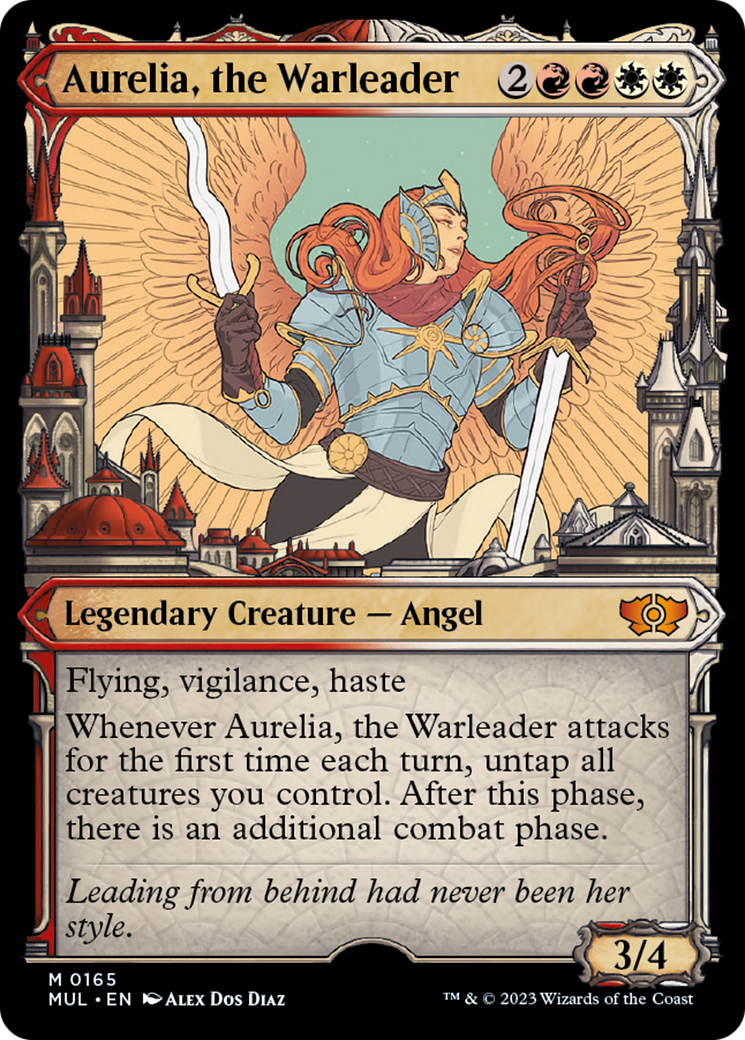 Aurelia, the Warleader (Halo Foil) [Multiverse Legends] | Amazing Games TCG