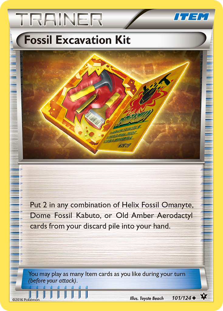 Fossil Excavation Kit (101/124) [XY: Fates Collide] | Amazing Games TCG