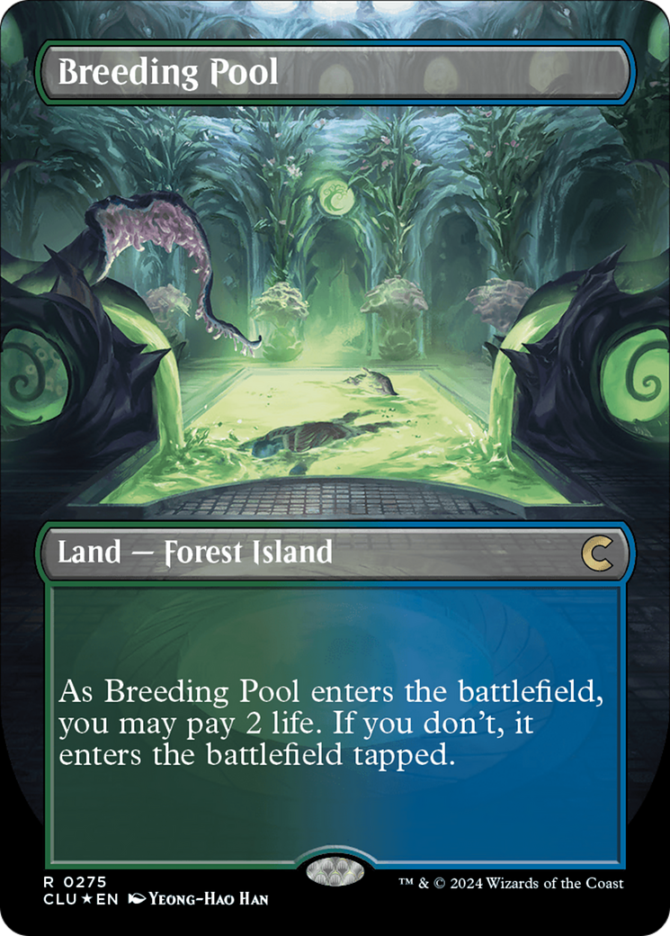 Breeding Pool (Borderless) [Ravnica: Clue Edition] | Amazing Games TCG