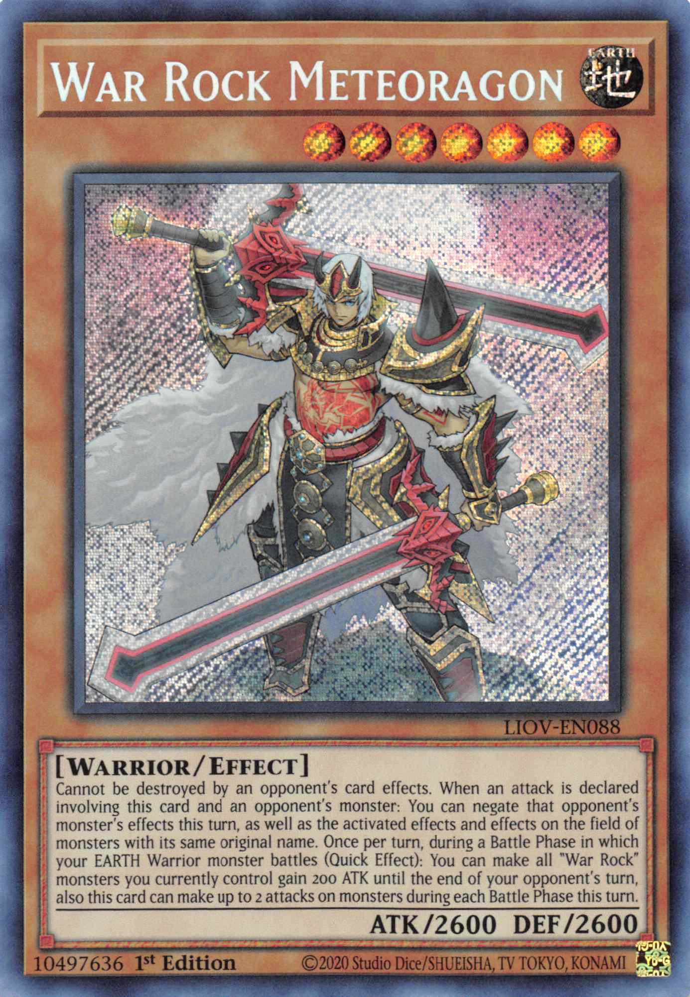 War Rock Meteoragon [LIOV-EN088] Secret Rare | Amazing Games TCG