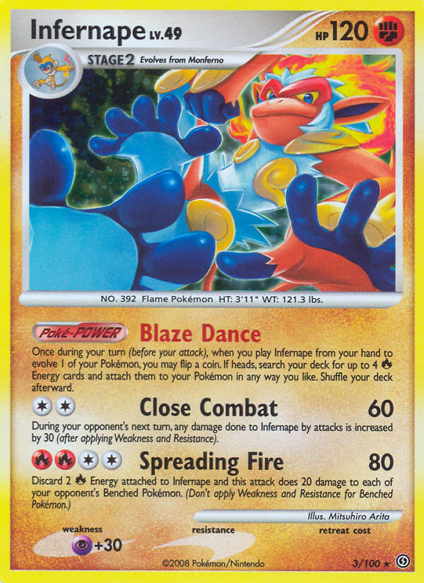 Infernape (3/100) [Diamond & Pearl: Stormfront] | Amazing Games TCG