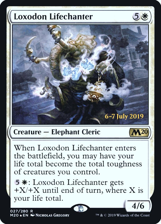 Loxodon Lifechanter  [Core Set 2020 Prerelease Promos] | Amazing Games TCG