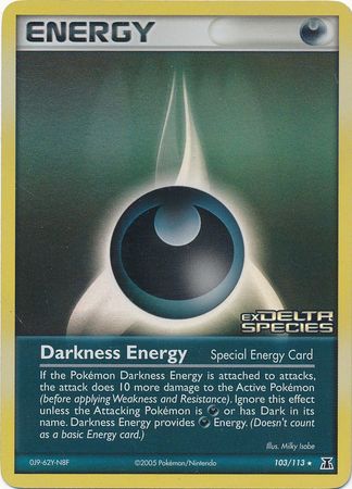 Darkness Energy (103/113) (Stamped) [EX: Delta Species] | Amazing Games TCG