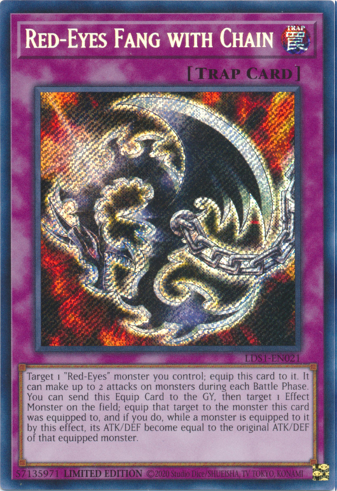 Red-Eyes Fang with Chain [LDS1-EN021] Secret Rare | Amazing Games TCG