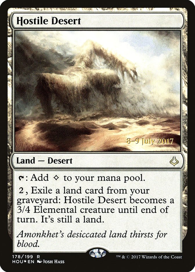 Hostile Desert  [Hour of Devastation Prerelease Promos] | Amazing Games TCG