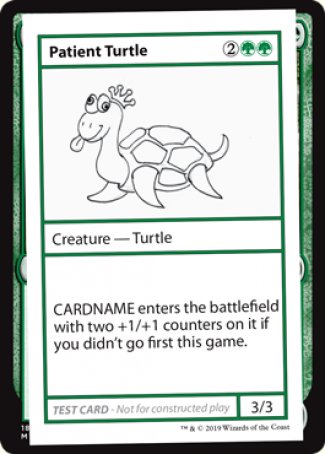 Patient Turtle (2021 Edition) [Mystery Booster Playtest Cards] | Amazing Games TCG