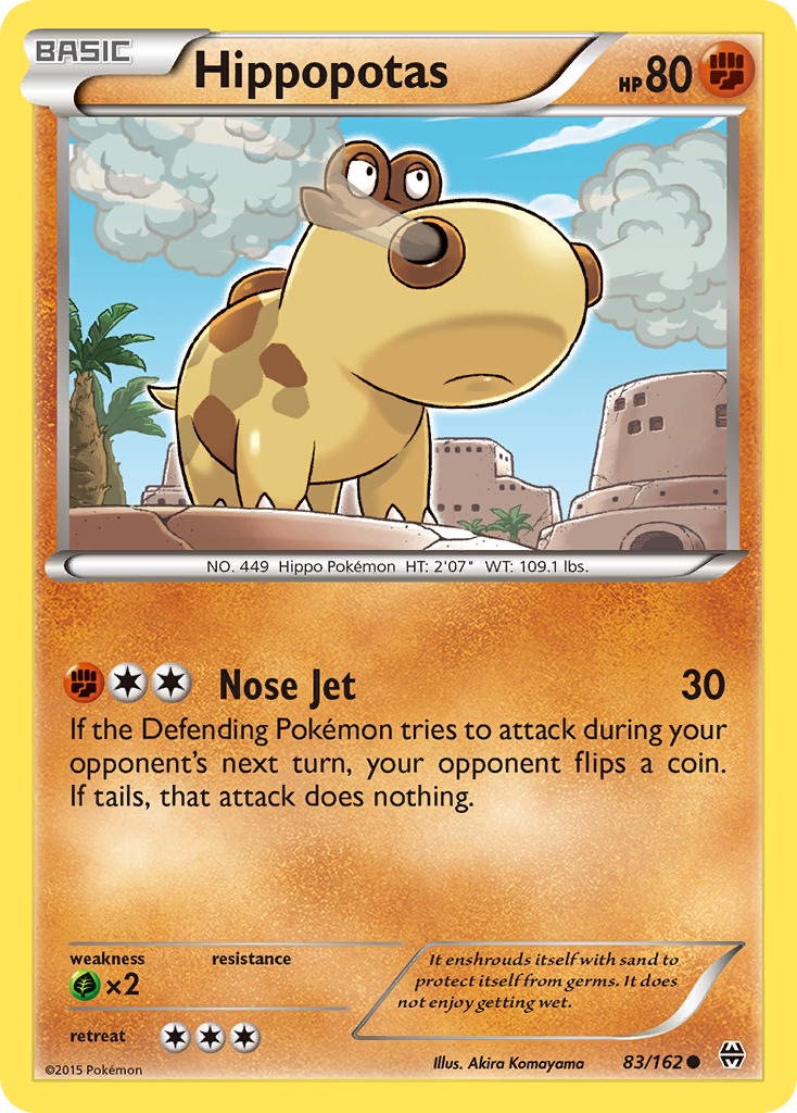 Hippopotas (83/162) [XY: BREAKthrough] | Amazing Games TCG