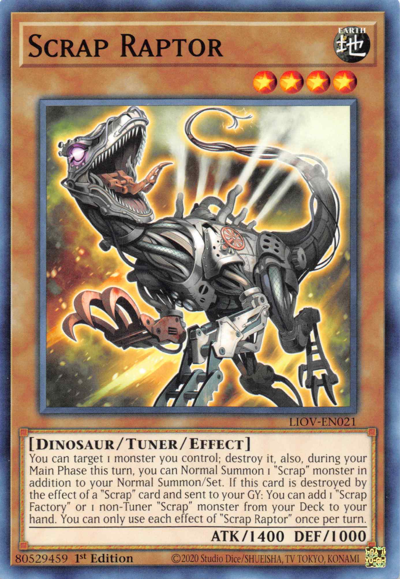 Scrap Raptor [LIOV-EN021] Common | Amazing Games TCG