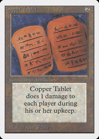 Copper Tablet [Unlimited Edition] | Amazing Games TCG