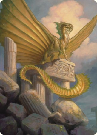 Ancient Gold Dragon Art Card (05) [Commander Legends: Battle for Baldur's Gate Art Series] | Amazing Games TCG