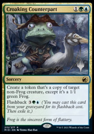 Croaking Counterpart (Promo Pack) [Innistrad: Midnight Hunt Promos] | Amazing Games TCG