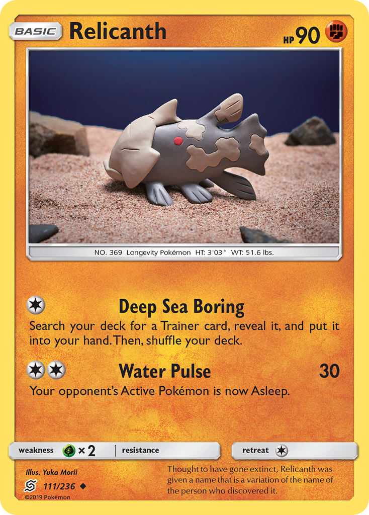 Relicanth (111/236) [Sun & Moon: Unified Minds] | Amazing Games TCG