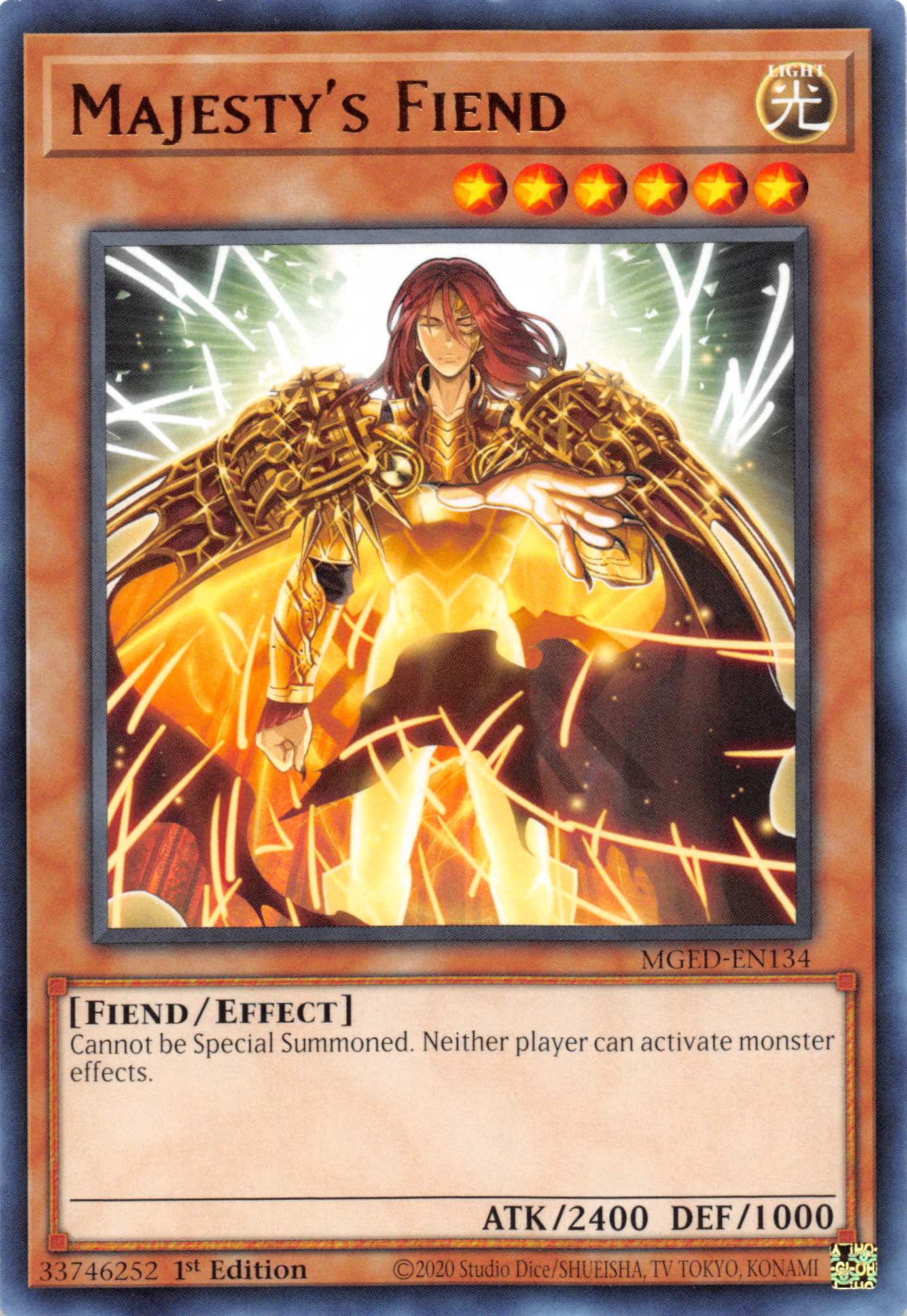 Majesty's Fiend [MGED-EN134] Rare | Amazing Games TCG