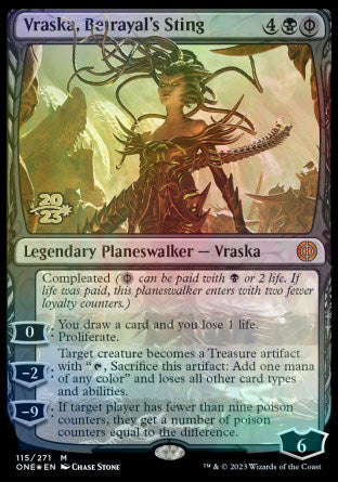 Vraska, Betrayal's Sting [Phyrexia: All Will Be One Prerelease Promos] | Amazing Games TCG