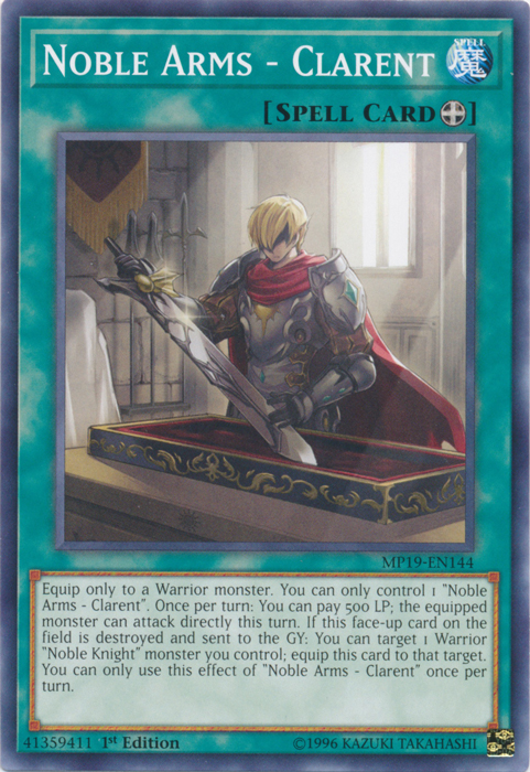 Noble Arms - Clarent [MP19-EN144] Common | Amazing Games TCG