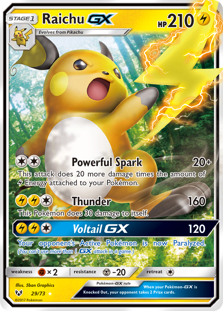 Raichu GX (29/73) [Sun & Moon: Shining Legends] | Amazing Games TCG