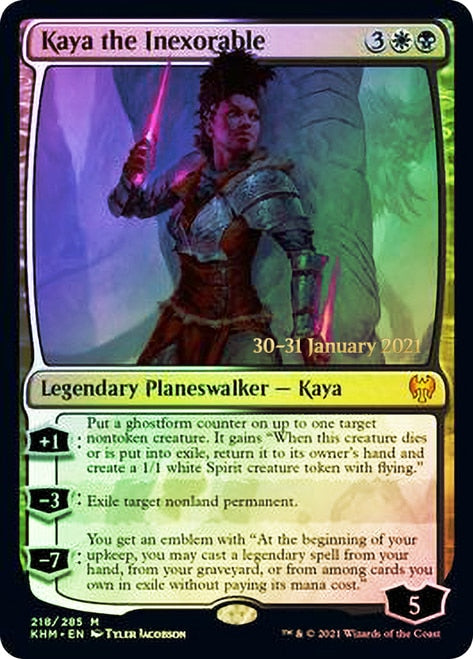 Kaya the Inexorable  [Kaldheim Prerelease Promos] | Amazing Games TCG