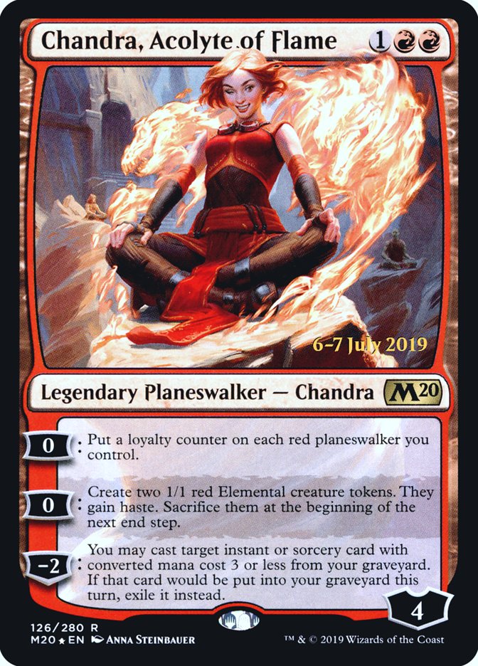Chandra, Acolyte of Flame  [Core Set 2020 Prerelease Promos] | Amazing Games TCG