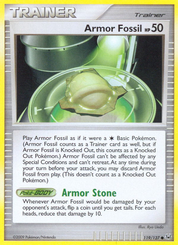 Armor Fossil (119/127) [Platinum: Base Set] | Amazing Games TCG