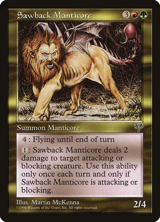 Sawback Manticore [Mirage] | Amazing Games TCG