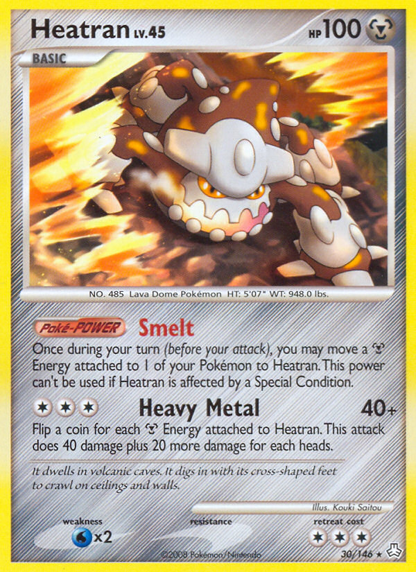 Heatran (30/146) [Diamond & Pearl: Legends Awakened] | Amazing Games TCG