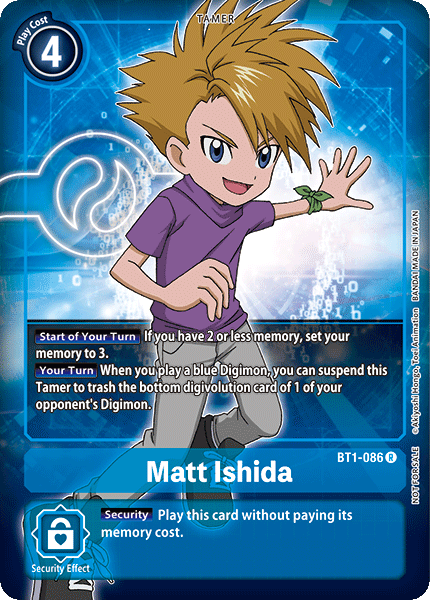 Matt Ishida [BT1-086] (Buy-A-Box Promo) [Release Special Booster Ver.1.0 Promos] | Amazing Games TCG