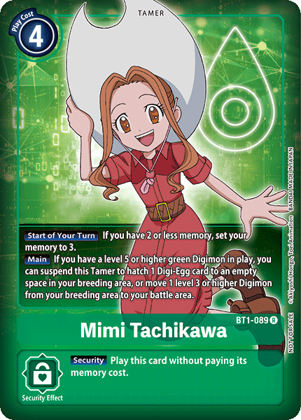 Mimi Tachikawa [BT1-089] (Buy-A-Box Promo) [Release Special Booster Ver.1.0 Promos] | Amazing Games TCG