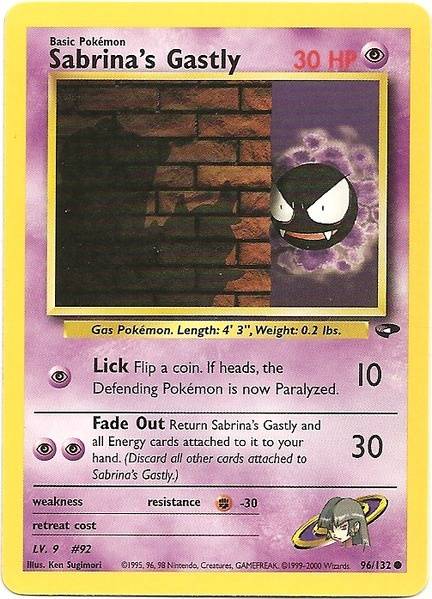 Sabrina's Gastly (96/132) [Gym Challenge Unlimited] | Amazing Games TCG