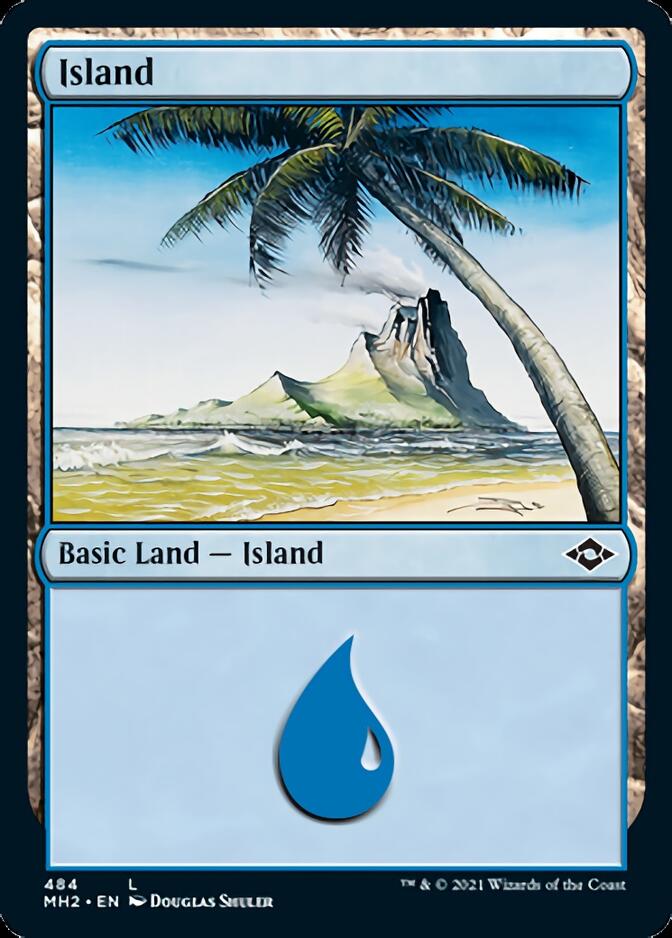 Island (484) (Foil Etched) [Modern Horizons 2] | Amazing Games TCG