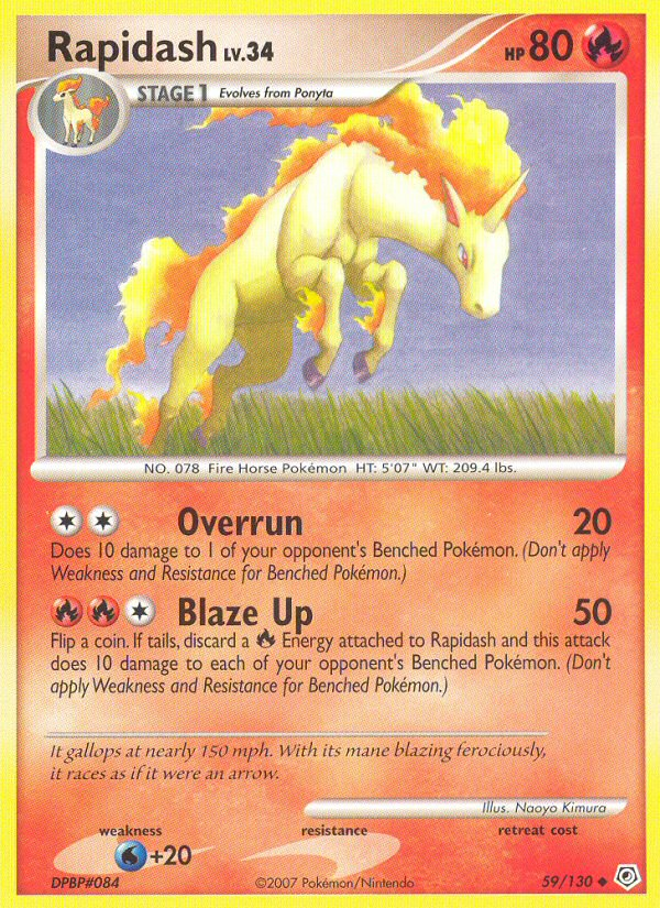 Rapidash (59/130) [Diamond & Pearl: Base Set] | Amazing Games TCG