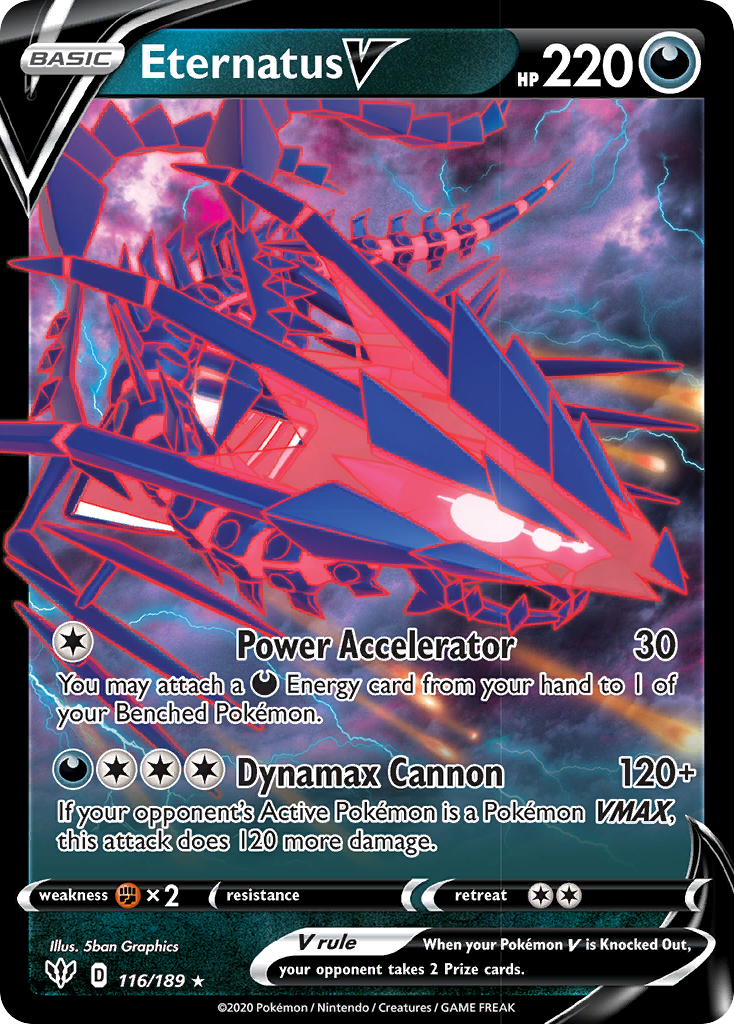 Eternatus V (116/189) [Sword & Shield: Darkness Ablaze] | Amazing Games TCG