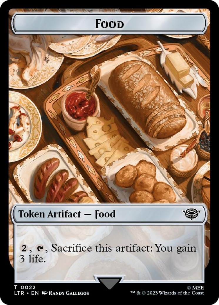Tentacle // Food (0022) Double-Sided Token (Surge Foil) [The Lord of the Rings: Tales of Middle-Earth Tokens] | Amazing Games TCG