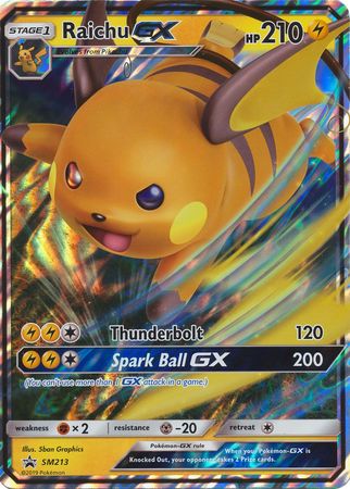 Raichu GX (SM213) (Jumbo Card) [Sun & Moon: Black Star Promos] | Amazing Games TCG