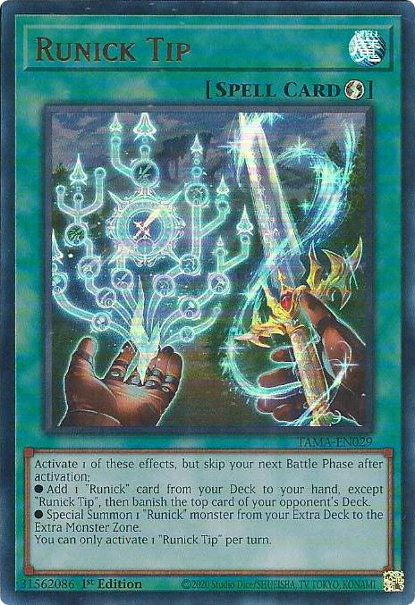 Runick Tip [TAMA-EN029] Ultra Rare | Amazing Games TCG