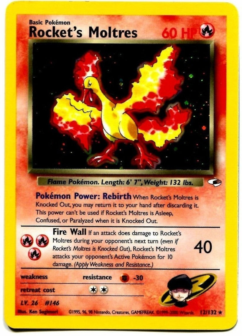 Rocket's Moltres (12/132) [Gym Heroes Unlimited] | Amazing Games TCG