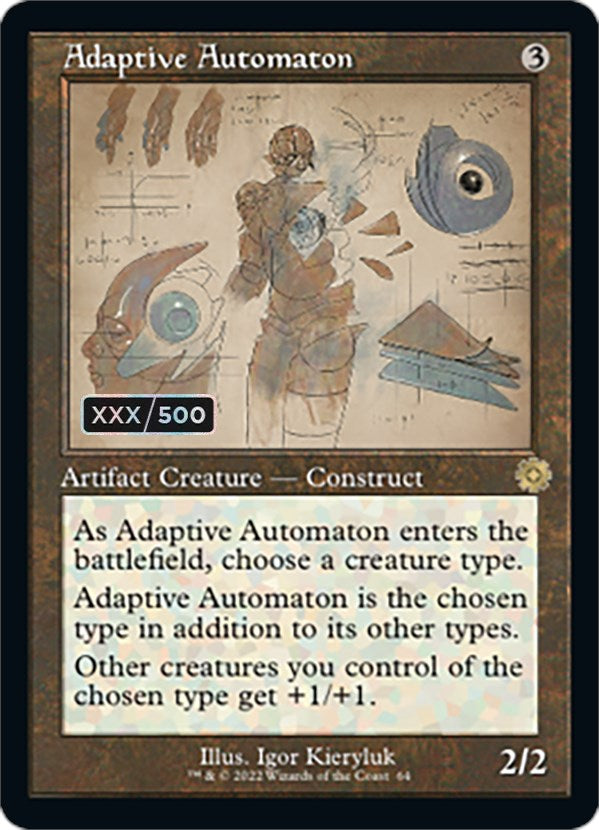 Adaptive Automaton (Retro Schematic) (Serial Numbered) [The Brothers' War Retro Artifacts] | Amazing Games TCG