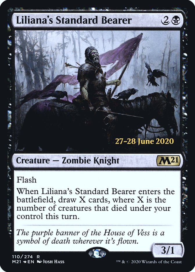 Liliana's Standard Bearer  [Core Set 2021 Prerelease Promos] | Amazing Games TCG