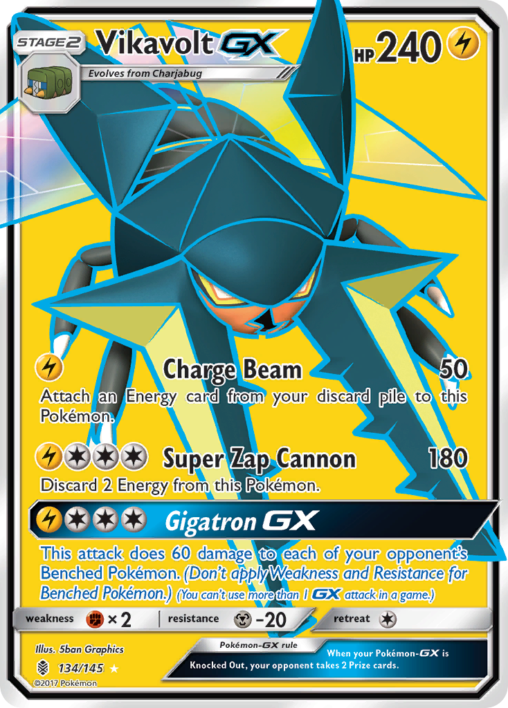 Vikavolt GX (134/145) [Sun & Moon: Guardians Rising] | Amazing Games TCG