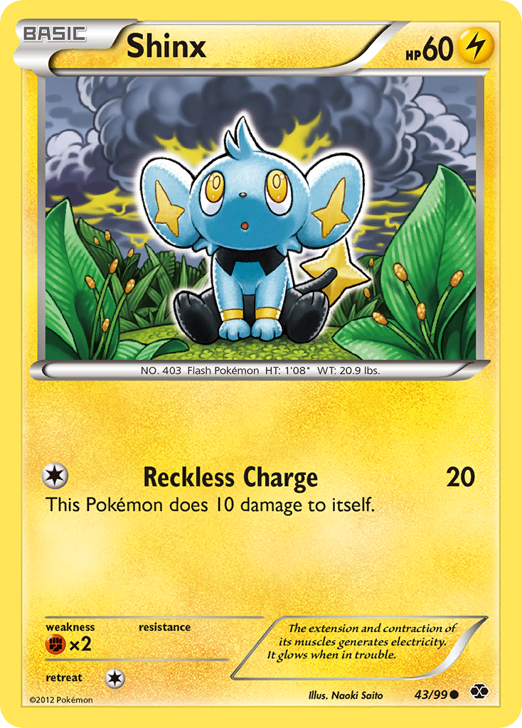 Shinx (43/99) [Black & White: Next Destinies] | Amazing Games TCG