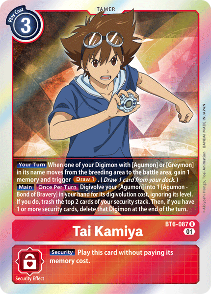 Tai Kamiya [BT6-087] [Double Diamond] | Amazing Games TCG